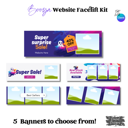 Booya Website Kits | Website Kits | Editable graphics included