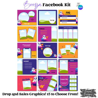 Booya Facebook Group Kit | Facebook Group Kits | Editable graphics included |