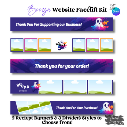 Booya Website Kits | Website Kits | Editable graphics included