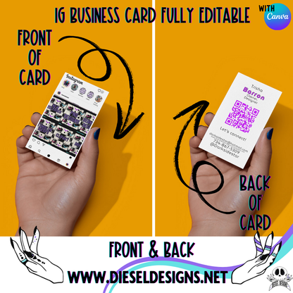 IG Style Business Card | Business Card | Editable in Canva