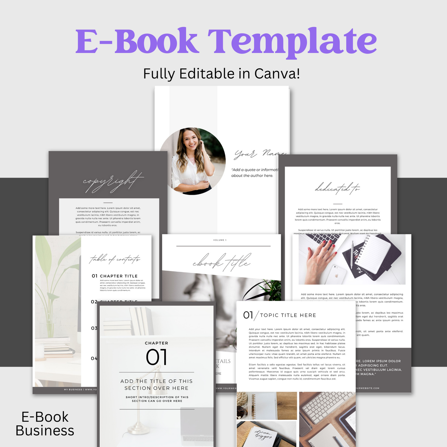 Business | E-Book Template | Editable graphics included | Canva