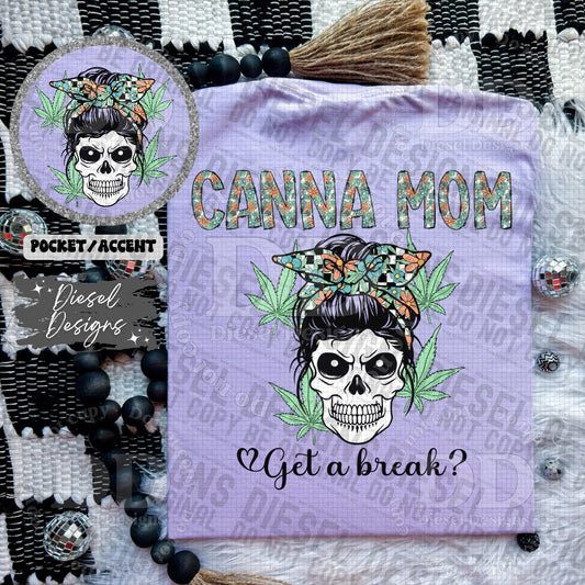 Canna Mom Pocket Set | PNG | Pocket Set | 300 DPI | Transparent PNG | Digital File Only