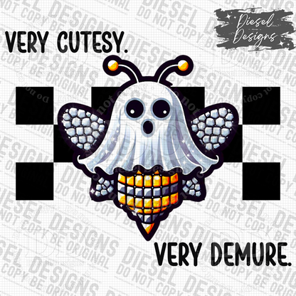 Very Cutesy, Very Demure Boo Bee PNG  | 300 DPI | Transparent PNG | Digital File Only