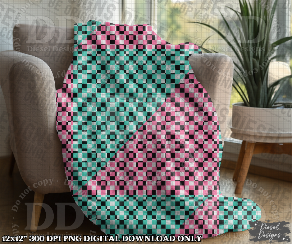 Coordinating Baker Checkered Seamless   | 300 DPI | 12" x 12" | Seamless File