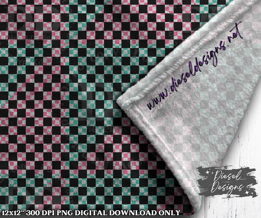 Coordinating Bakers  Checkered Seamless 2   | 300 DPI | 12" x 12" | Seamless File