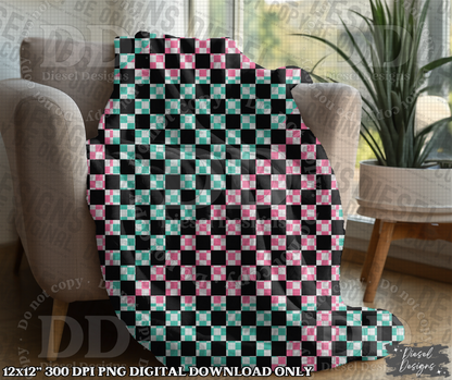 Coordinating Bakers  Checkered Seamless 2   | 300 DPI | 12" x 12" | Seamless File