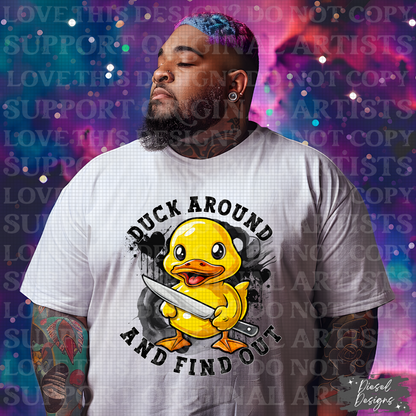 Duck Around And Find Out Black PNG  | 300 DPI | Transparent PNG | Digital File Only