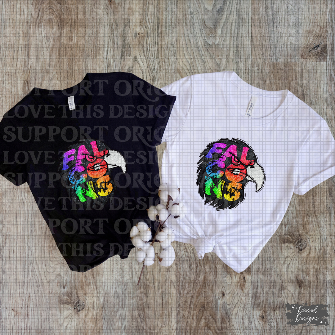 School Mascot Rainbow Glitter Drive  | 300 DPI | Transparent PNG | Google Drive