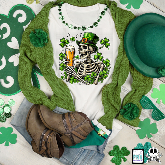 Skellie Leprechaun PNG  | 300 DPI | Transparent PNG | Digital File Only