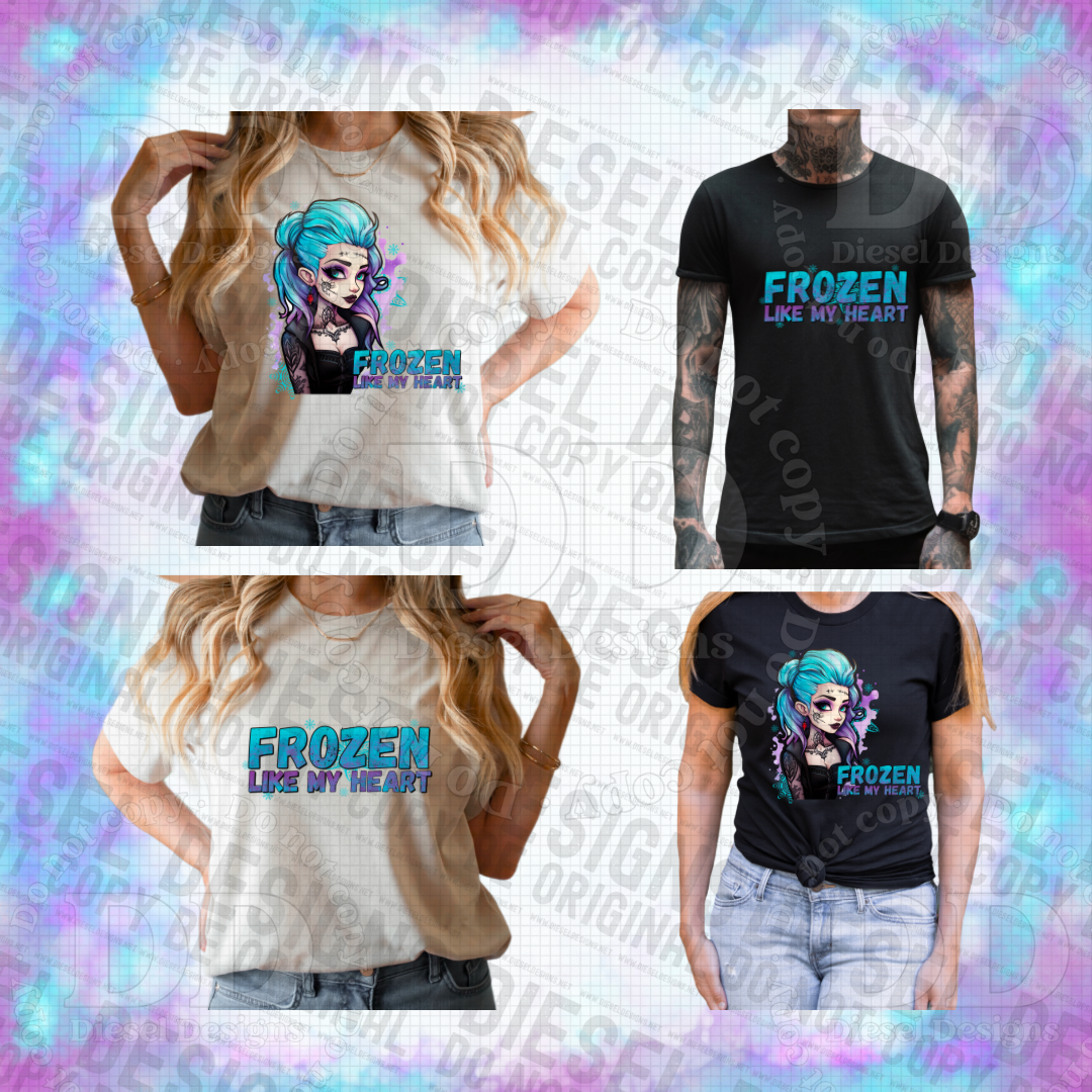 Frozen like my heart Bundle | 300 DPI | PNG | Seamless | Tumbler Wraps