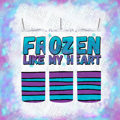 Frozen like my heart Bundle | 300 DPI | PNG | Seamless | Tumbler Wraps