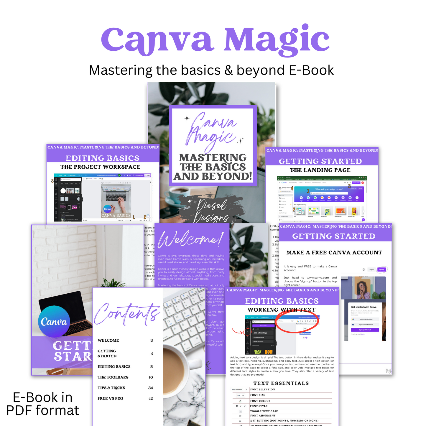 Canva Magic: Mastering the basics and beyond | E-Book | PDF | Instant Download