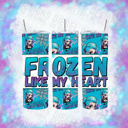 Frozen like my heart Bundle | 300 DPI | PNG | Seamless | Tumbler Wraps