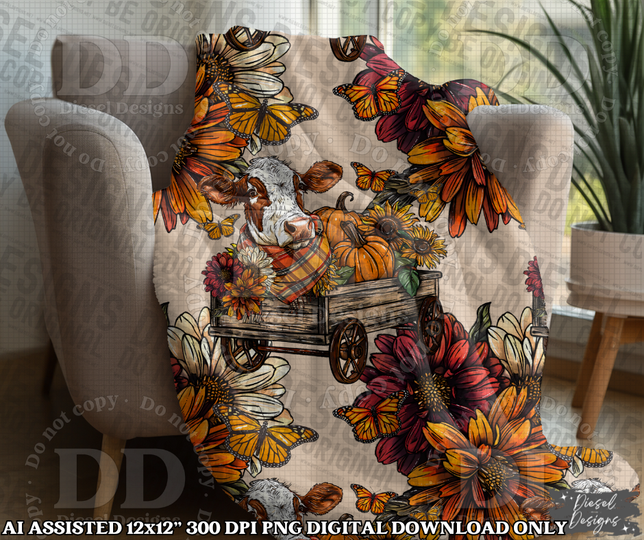 Howdy Fall Seamless | Seamless File | 300 DPI | 12" x 12" | Digital File only