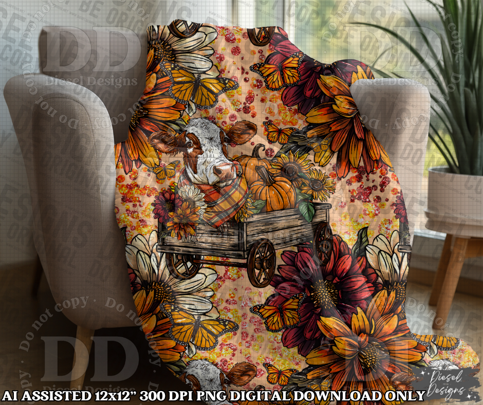 Howdy Fall 2 Seamless | Seamless File | 300 DPI | 12" x 12" | Digital File only