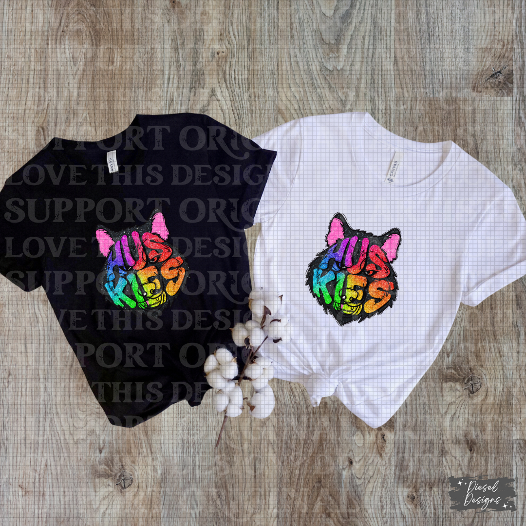 School Mascot Rainbow Glitter Drive  | 300 DPI | Transparent PNG | Google Drive