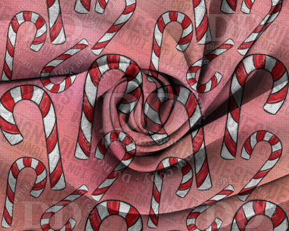 Candy Canes | Seamless File | 300 DPI | 12" x 12" | Digital File only