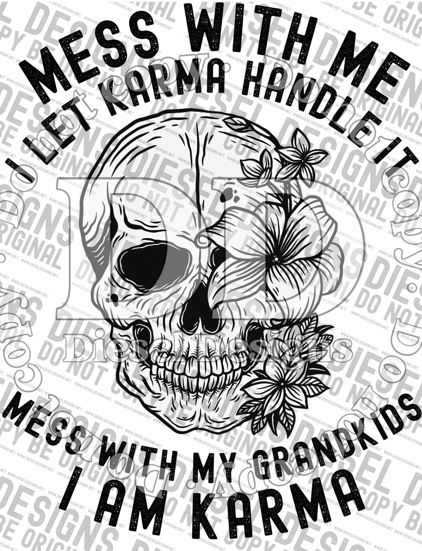 I am karma grandkids | 300 DPI | Transparent PNG