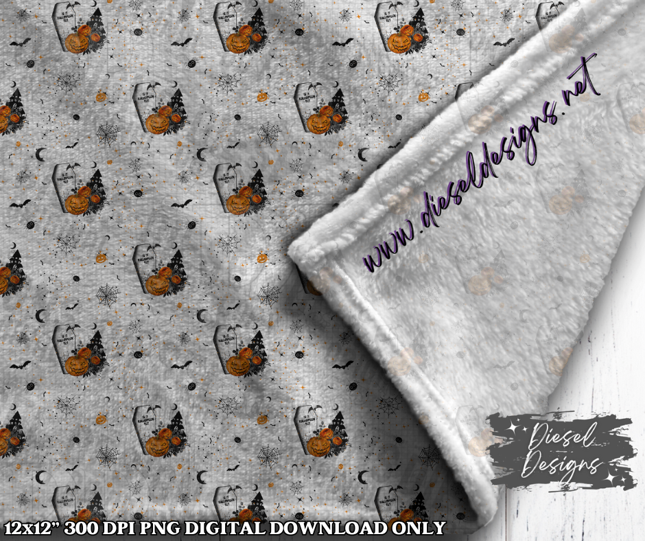 Is it Halloween Seamless Design | 300 DPI | Seamless 12"x12" | 2 sizes Included