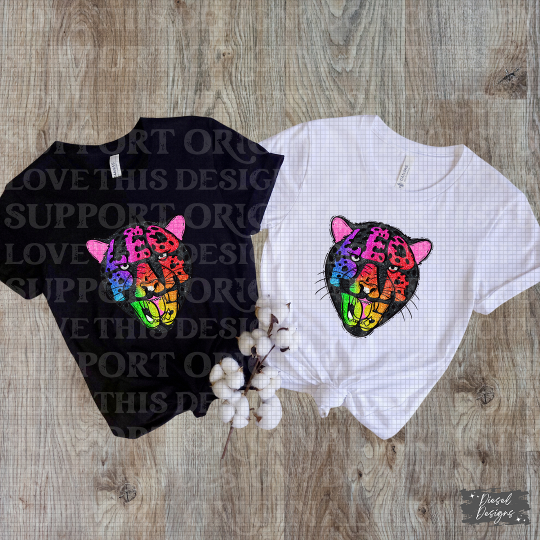 School Mascot Rainbow Glitter Drive  | 300 DPI | Transparent PNG | Google Drive