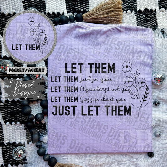 Let Them Pocket Set | PNG | Pocket Set | 300 DPI | Transparent PNG | Digital File Only