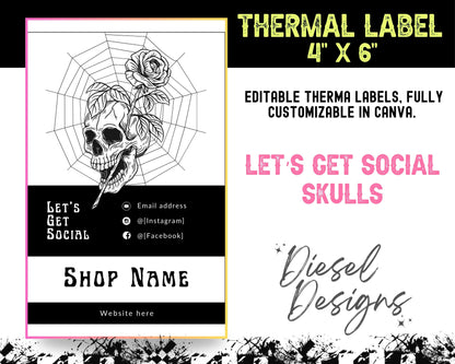 Thermal Bundle 1 includes 6 Thermal Designs (4x6) Bundle | Thermal Label | Edit in Canva | 4" x 6" | Bundles | Package Label