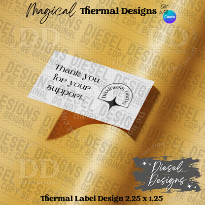 Magical Thermal Design Bundle  (2.25 x 1.25) Bundle | Thermal Label | Edit in Canva | 2.25" x 1.25" | Bundles | Package Label