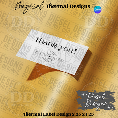 Magical Thermal Design Bundle  (2.25 x 1.25) Bundle | Thermal Label | Edit in Canva | 2.25" x 1.25" | Bundles | Package Label