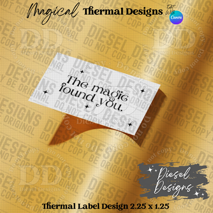 Magical Thermal Design Bundle  (2.25 x 1.25) Bundle | Thermal Label | Edit in Canva | 2.25" x 1.25" | Bundles | Package Label