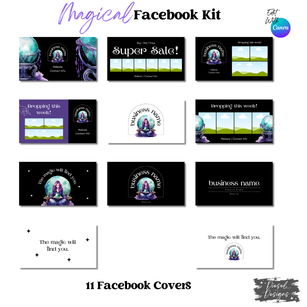 Magical Facebook Group Kit | Facebook Group Kits | Editable graphics included |