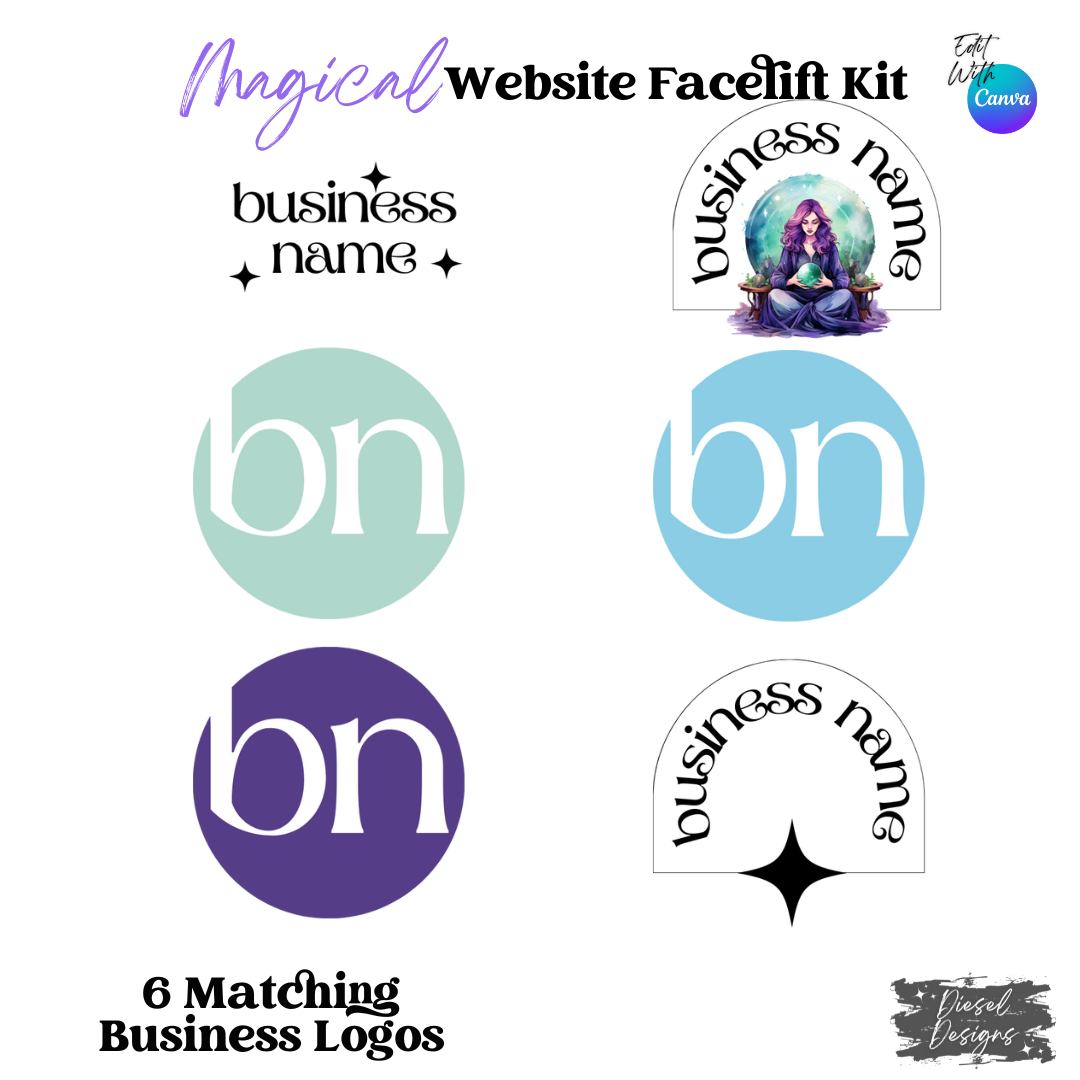 Magical Website Kits | Website Kits | Editable graphics included