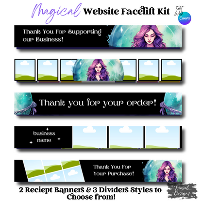 Magical Website Kits | Website Kits | Editable graphics included