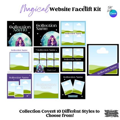 Magical Website Kits | Website Kits | Editable graphics included