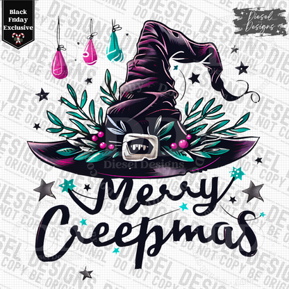 Merry Creepmas Black Friday SEMI-EXCLUSIVE | 300 DPI | Transparent PNG | Digital File Only | SEMI-EXCLUSIVE Black Friday design