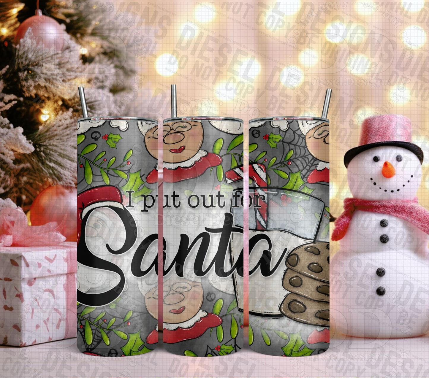 I put out for Santa | 20oz. Tumbler Wrap | 300 DPI | Digital File Only