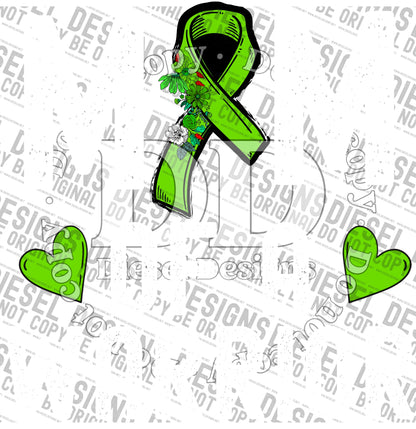 Mom of a Warrior green | 300 DPI | Transparent PNG