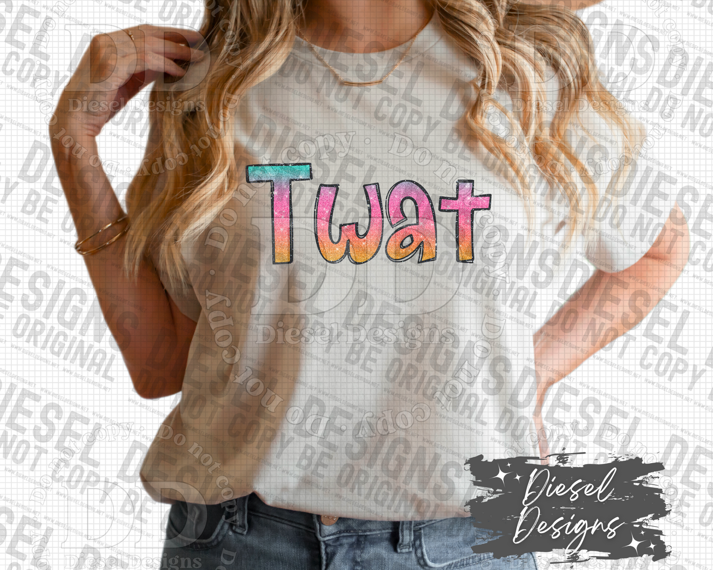 Glitter Twat PNG  | 300 DPI | Transparent PNG | Digital File Only