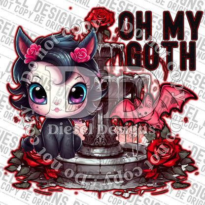 Oh my goth | 300 DPI | Transparent PNG