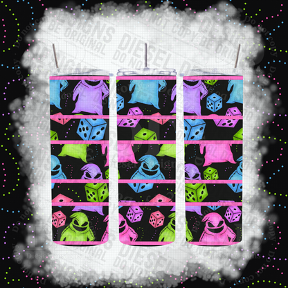 Neon Oogie Bundle | 26 files | 300 DPI | PNG | Seamless | Tumbler Wraps