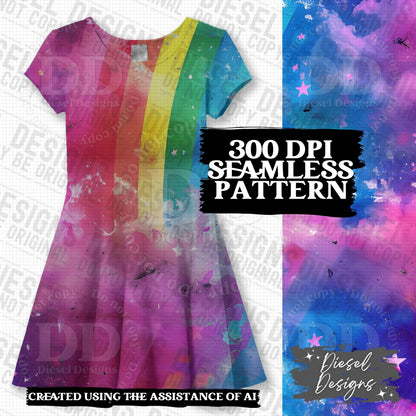 Pride Celestial Clouds Seamless BUNDLE | 300 DPI | PNG | Seamless | Tumbler Wraps | Digital File Only