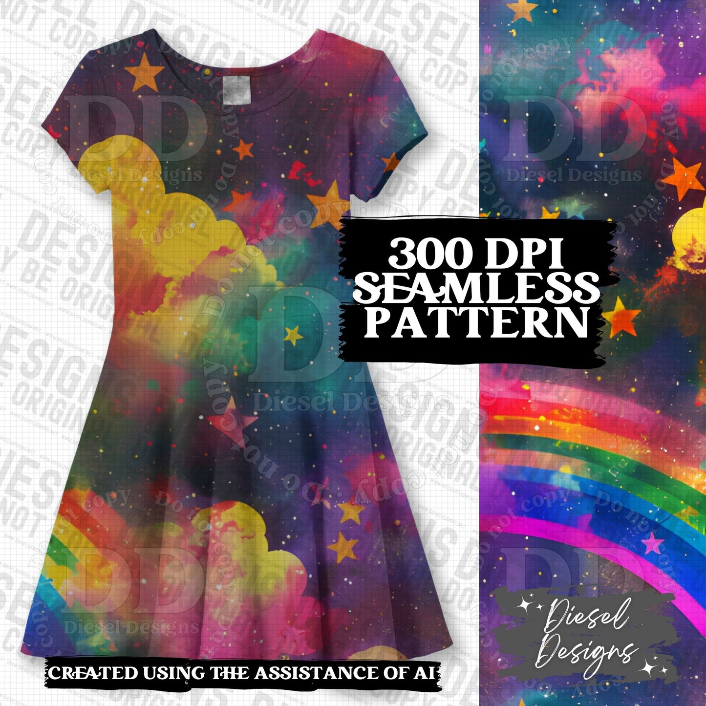 Pride Celestial Clouds Seamless BUNDLE | 300 DPI | PNG | Seamless | Tumbler Wraps | Digital File Only