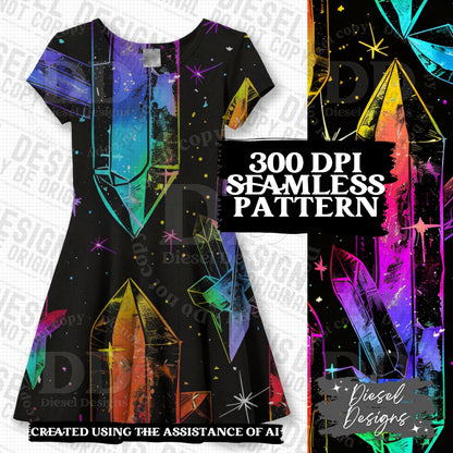 Pride Crystals Seamless BUNDLE | 300 DPI | PNG | Seamless | Tumbler Wraps | Digital File Only