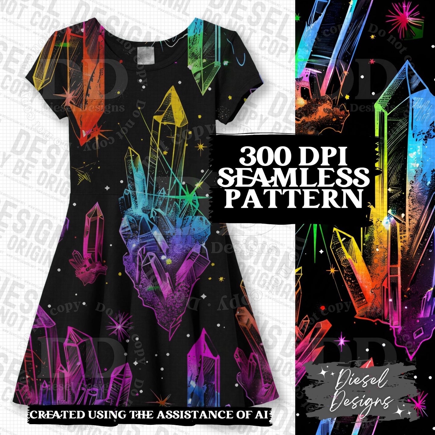 Pride Crystals Seamless BUNDLE | 300 DPI | PNG | Seamless | Tumbler Wraps | Digital File Only