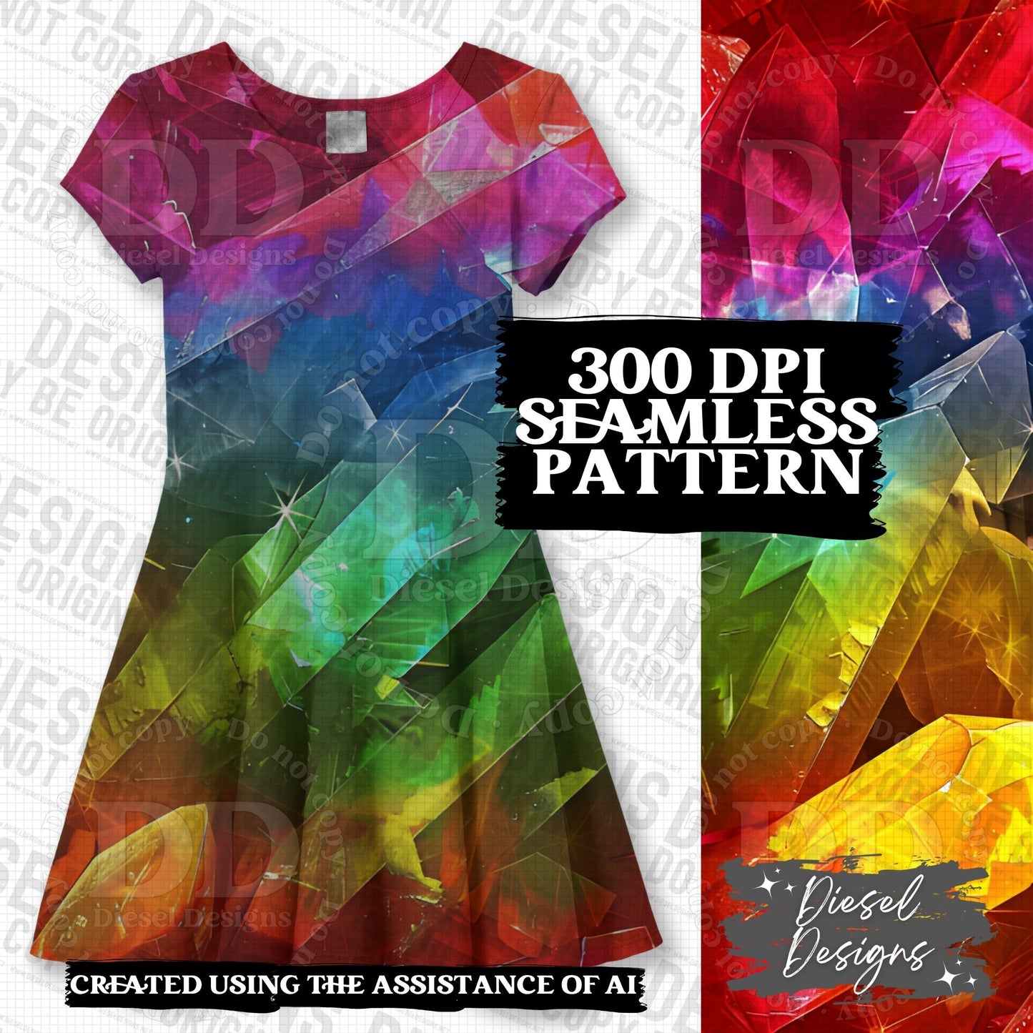 Pride Crystals Seamless BUNDLE | 300 DPI | PNG | Seamless | Tumbler Wraps | Digital File Only