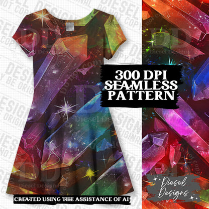 Pride Crystals Seamless BUNDLE | 300 DPI | PNG | Seamless | Tumbler Wraps | Digital File Only