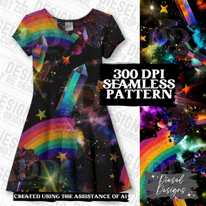 Pride Crystals Seamless BUNDLE | 300 DPI | PNG | Seamless | Tumbler Wraps | Digital File Only