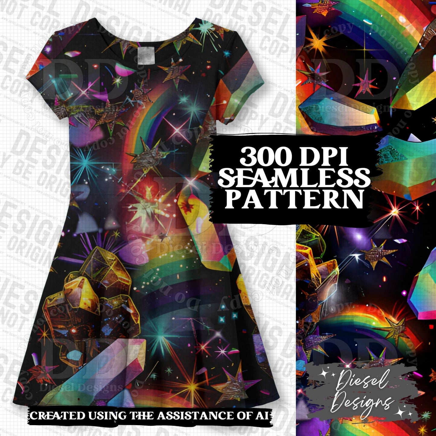 Pride Crystals Seamless BUNDLE | 300 DPI | PNG | Seamless | Tumbler Wraps | Digital File Only