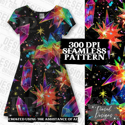 Pride Crystals Seamless BUNDLE | 300 DPI | PNG | Seamless | Tumbler Wraps | Digital File Only