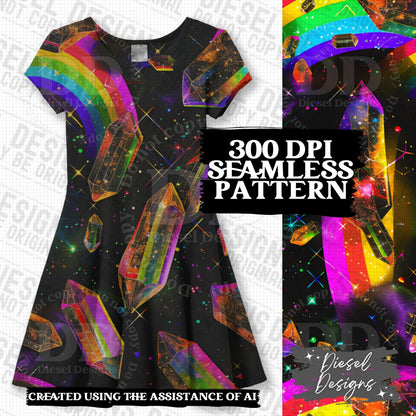 Pride Crystals Seamless BUNDLE | 300 DPI | PNG | Seamless | Tumbler Wraps | Digital File Only