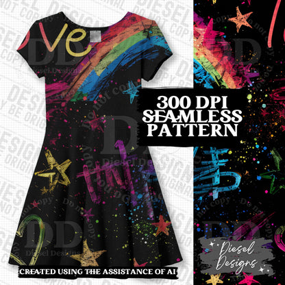 Pride Doodles Seamless BUNDLE | 300 DPI | PNG | Seamless | Tumbler Wraps | Digital File Only